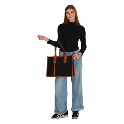 Women PU Laptop Tote bag 15 Inch College Bag Office Bag Briefcase Handbag (0080)