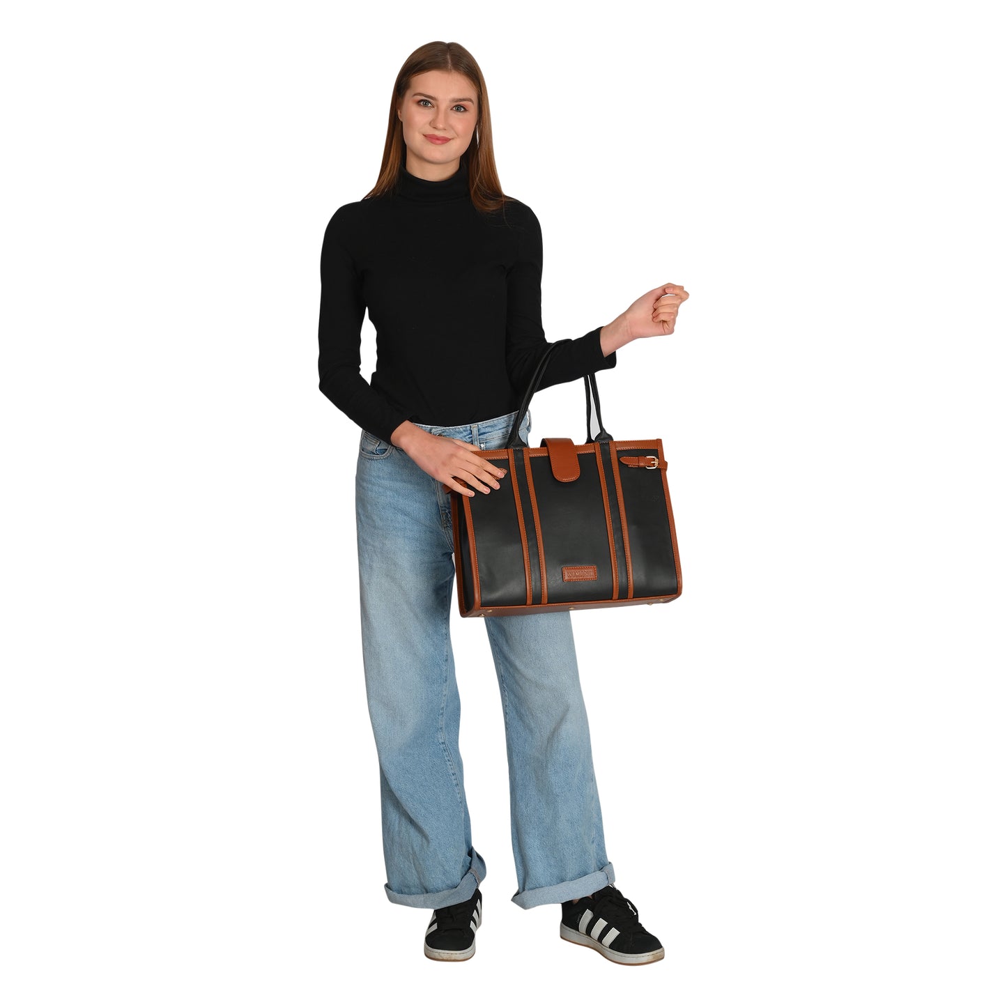 Women PU Laptop Tote bag 15 Inch College Bag Office Bag Briefcase Handbag(0075)