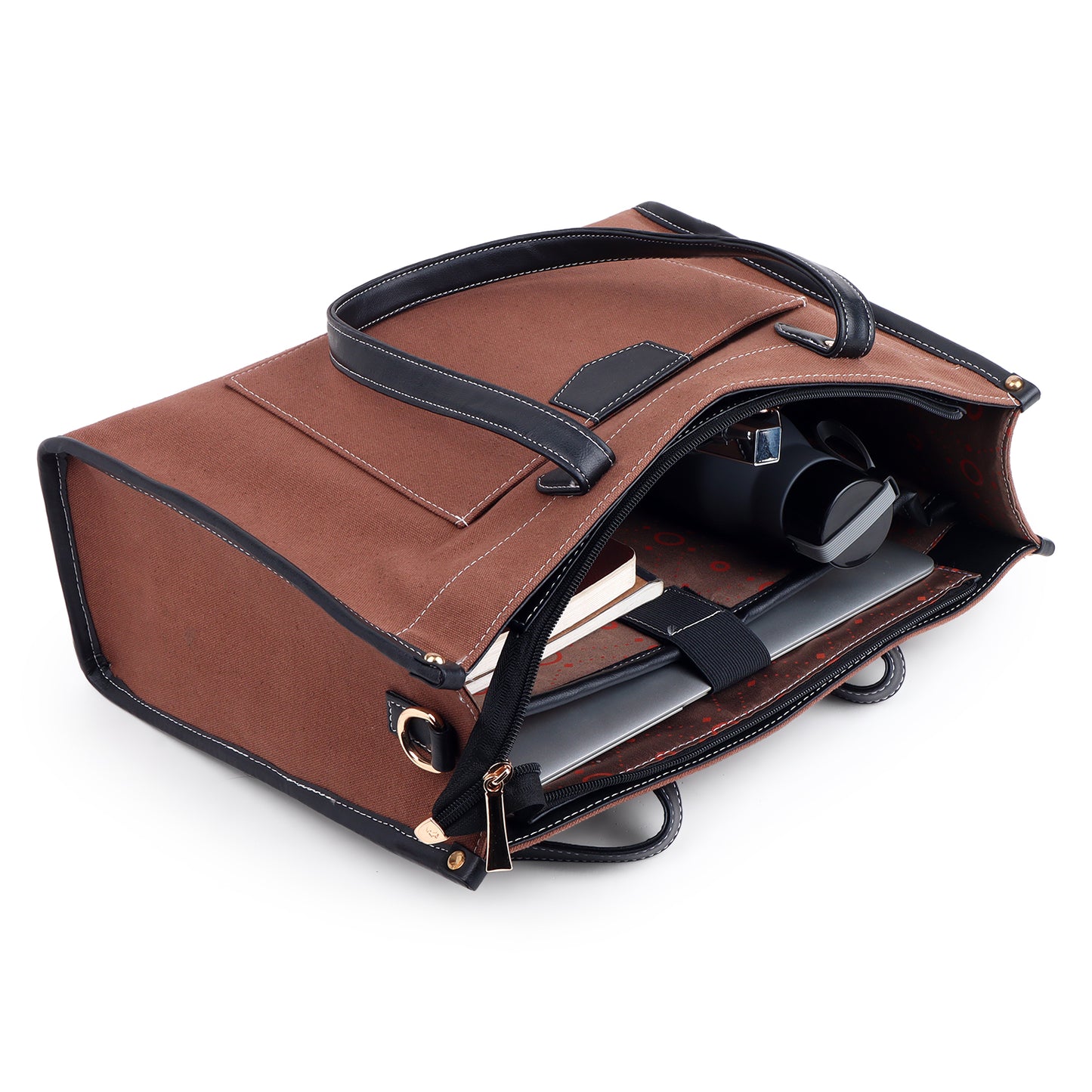 Canvas Laptop Tote Bag 14 inch Casual Briefcase Handbag