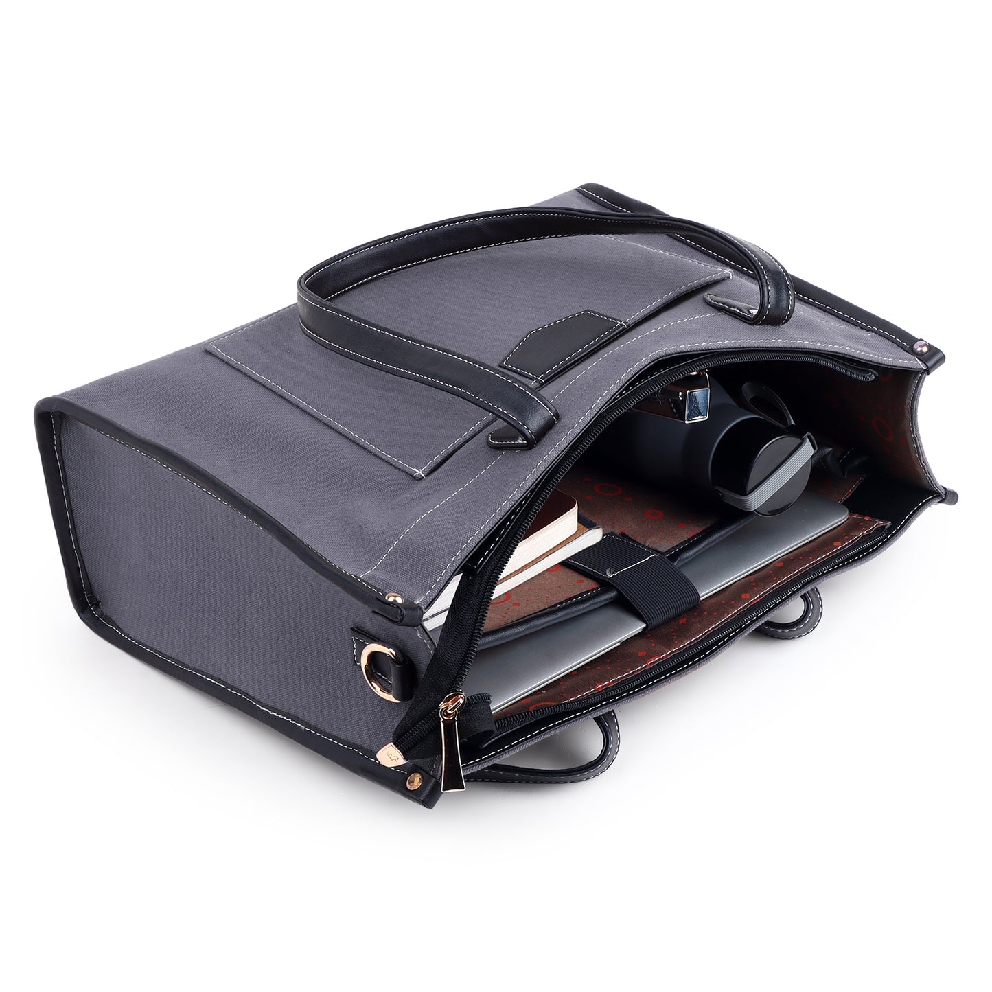 Canvas Laptop Tote Bag 14 inch Casual Briefcase Handbag