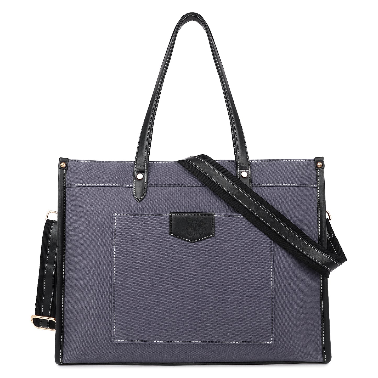 Canvas Laptop Tote Bag 14 inch Casual Briefcase Handbag