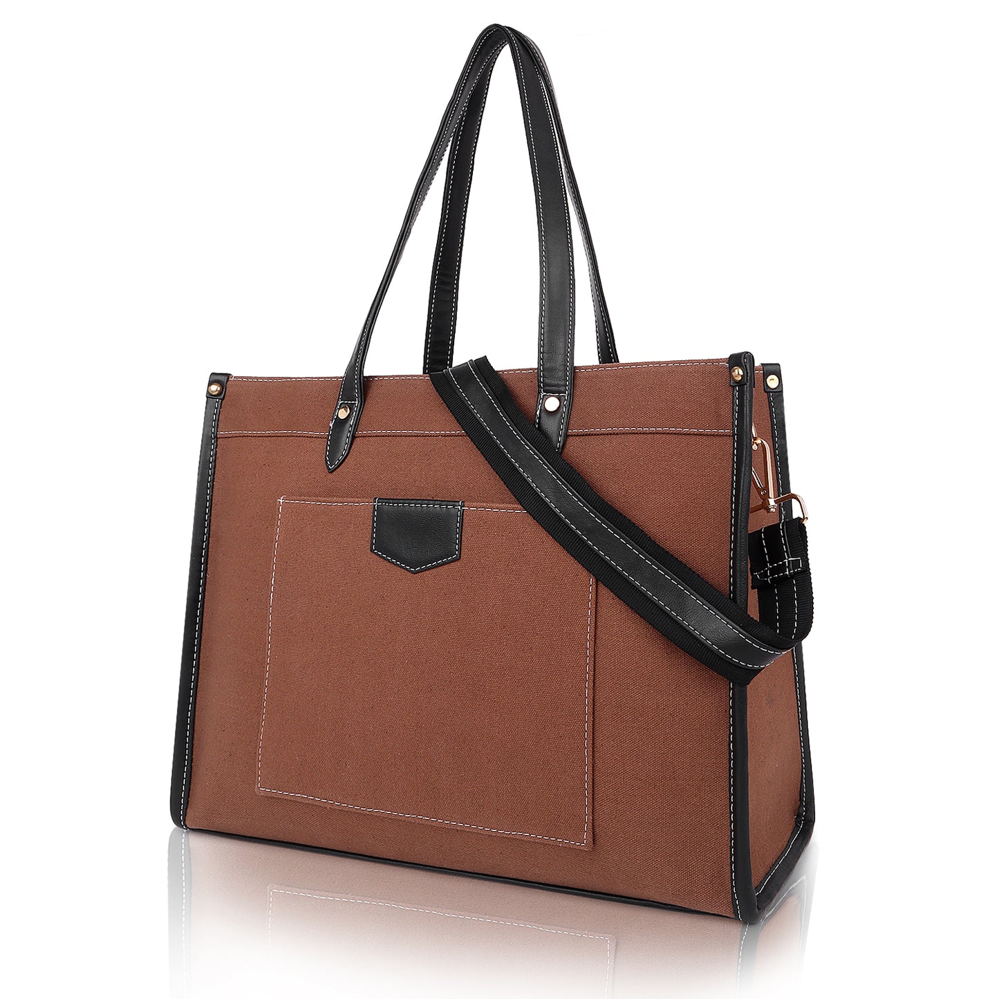 Canvas Laptop Tote Bag 14 inch Casual Briefcase Handbag