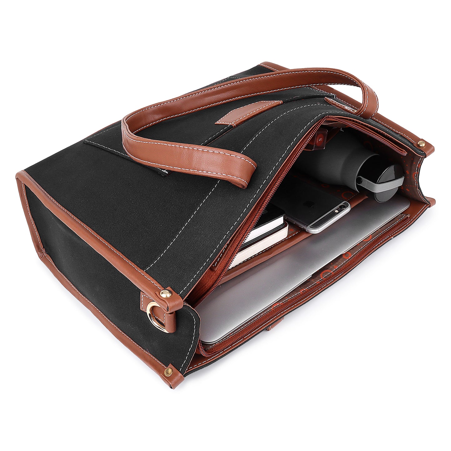 Canvas Laptop Tote Bag 14 inch Casual Briefcase Handbag