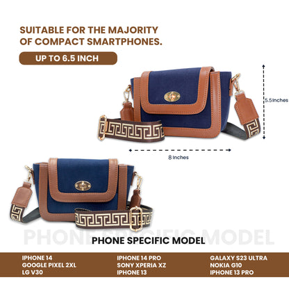Canvas Shoulder Sling Bag with Adjustable Strap, Small Trendy Sling Crossbody Bag