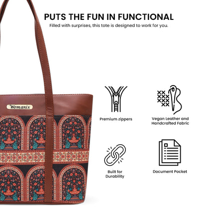 Womanix Shoulder Bag for Daily Use,with Decorative Arch Pattern Design