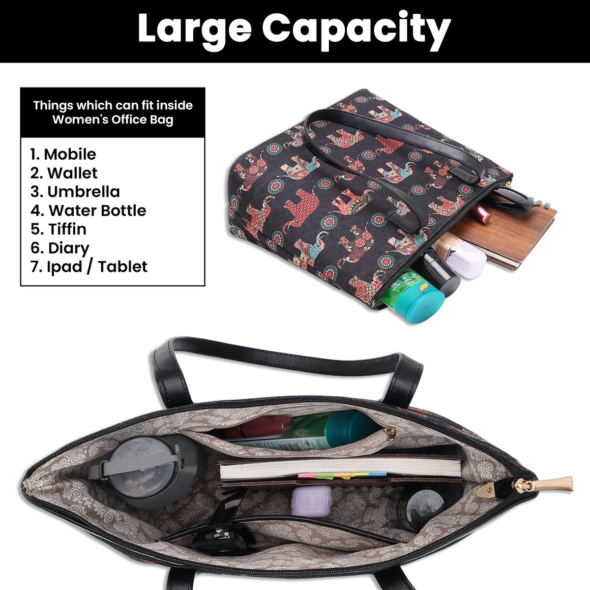 Womanix Shoulder Bag for Daily Use,with Decorative Arch Pattern Design