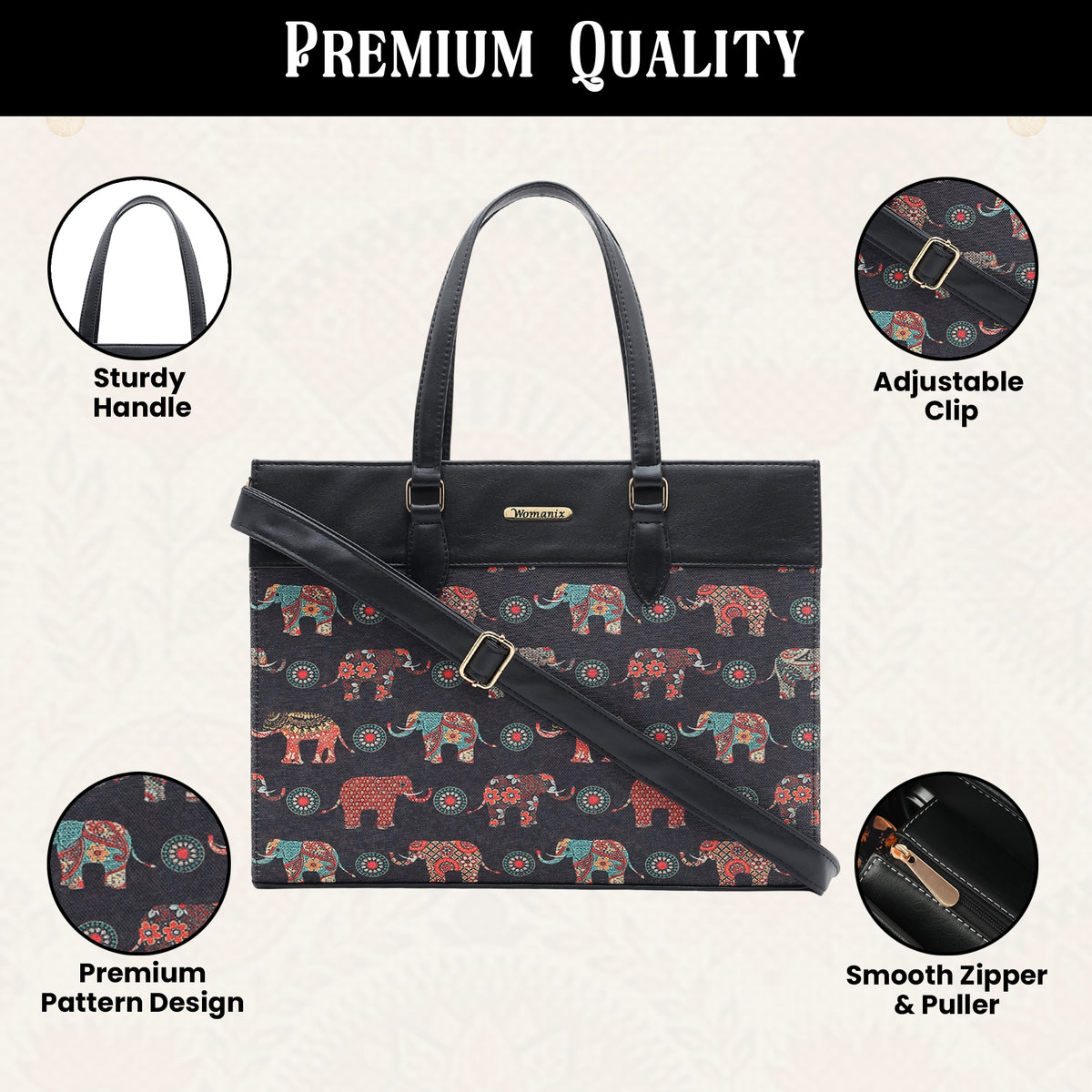 Womanix Purses and Handbags for Women,Stylish Tote Shoulder Satchel Bag Crossbody Top Handle Bags with Zipper