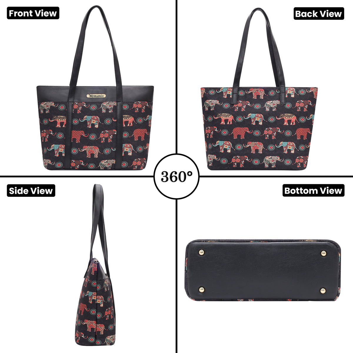 Womanix Shoulder Bag for Daily Use,with Decorative Arch Pattern Design