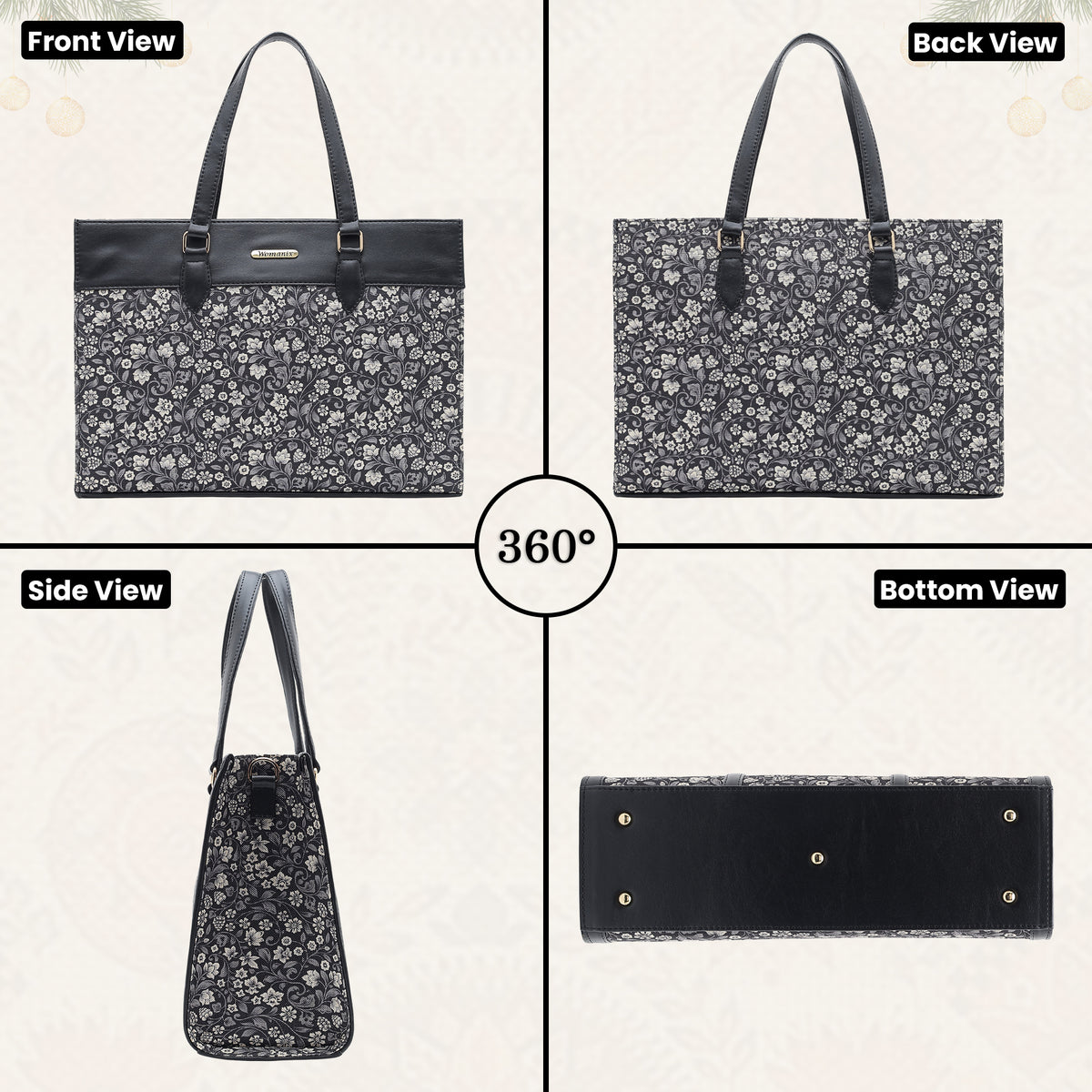 Womanix Purses and Handbags for Women,Stylish Tote Shoulder Satchel Bag Crossbody Top Handle Bags with Zipper