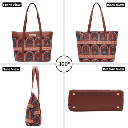Womanix Shoulder Bag for Daily Use,with Decorative Arch Pattern Design