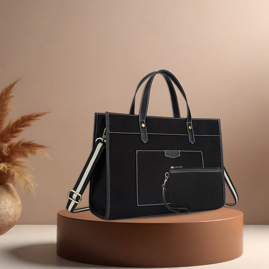 Noir Charm Laptop Tote