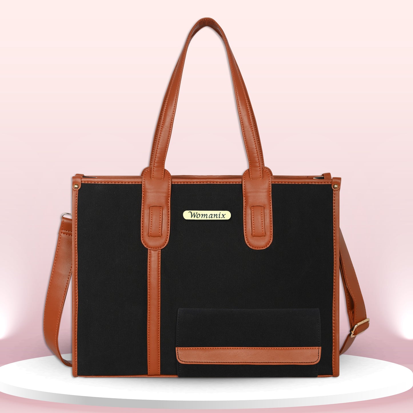Women Canvas Laptop Tote Bags College Bag 14 inch Briefcase, Handbag for Office.