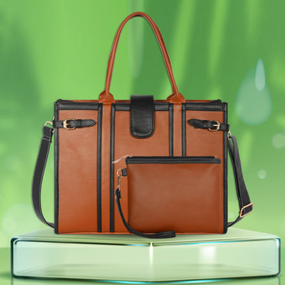 Women PU Laptop Tote bag 15 Inch College Bag Office Bag Briefcase Handbag(0075)