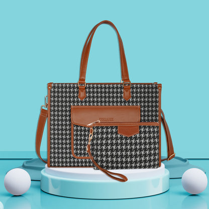 Women PU Laptop Tote bag 15 Inch College Bag Office Bag Briefcase Handbag (0077)