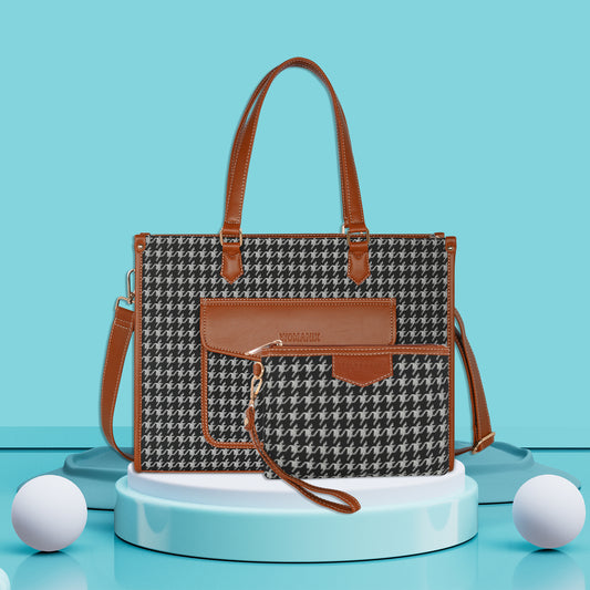 Women PU Laptop Tote bag 15 Inch College Bag Office Bag Briefcase Handbag (0077)