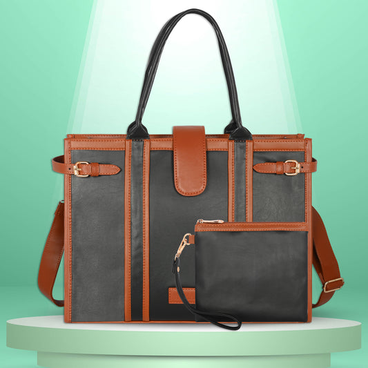 Women PU Laptop Tote bag 15 Inch College Bag Office Bag Briefcase Handbag(0075)