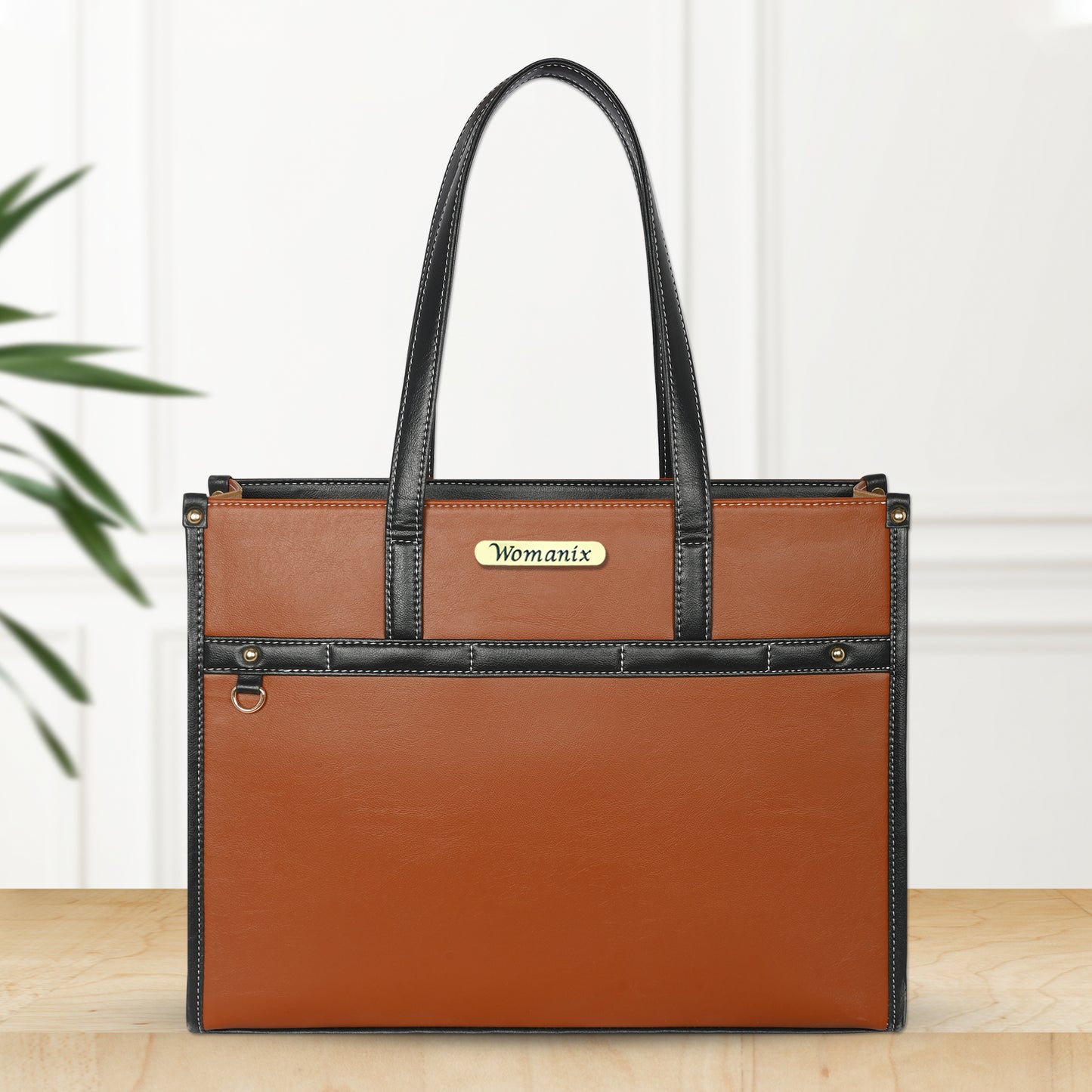 Women PU Laptop Tote bag 15 Inch College Bag Office Bag Briefcase Handbag (0078)