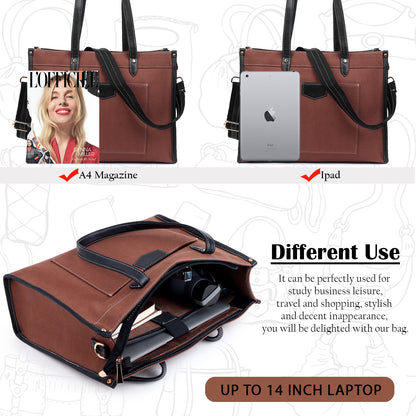 Noir Charm Laptop Tote