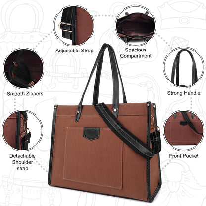 Noir Charm Laptop Tote