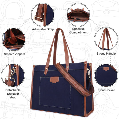 Noir Charm Laptop Tote