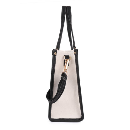 Canvas Laptop Tote Bag 12 inch, Casual Small Briefcase Handbag