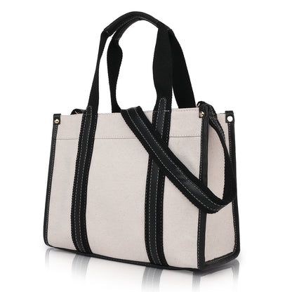 Canvas Laptop Tote Bag 12 inch Casual Small Briefcase Handbag