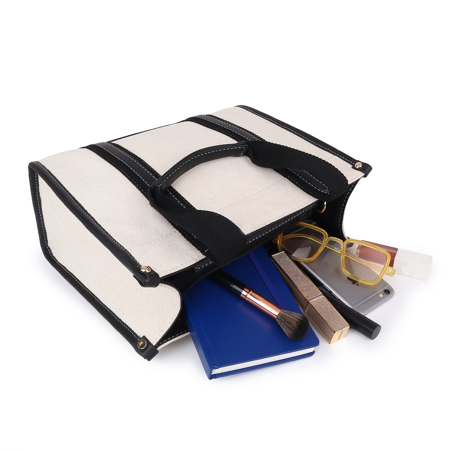 Canvas Laptop Tote Bag 12 inch Casual Small Briefcase Handbag