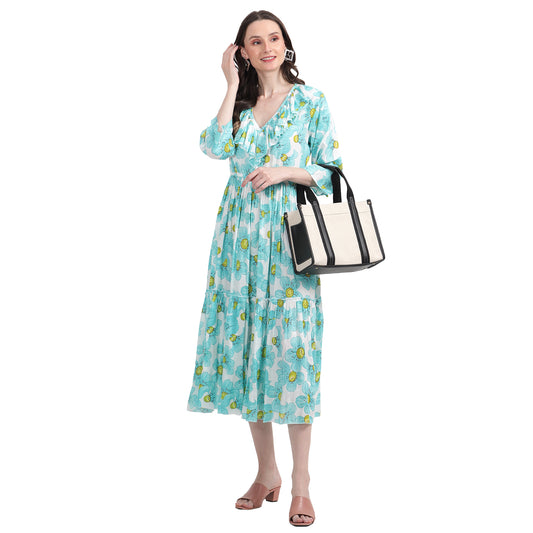 Canvas Laptop Tote Bag 12 inch Casual Small Briefcase Handbag