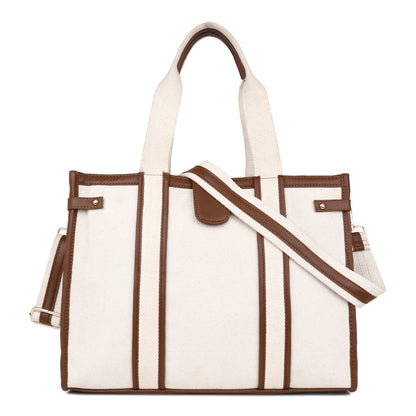 Canvas Laptop Tote Bag 14 inch Casual Briefcase Handbag