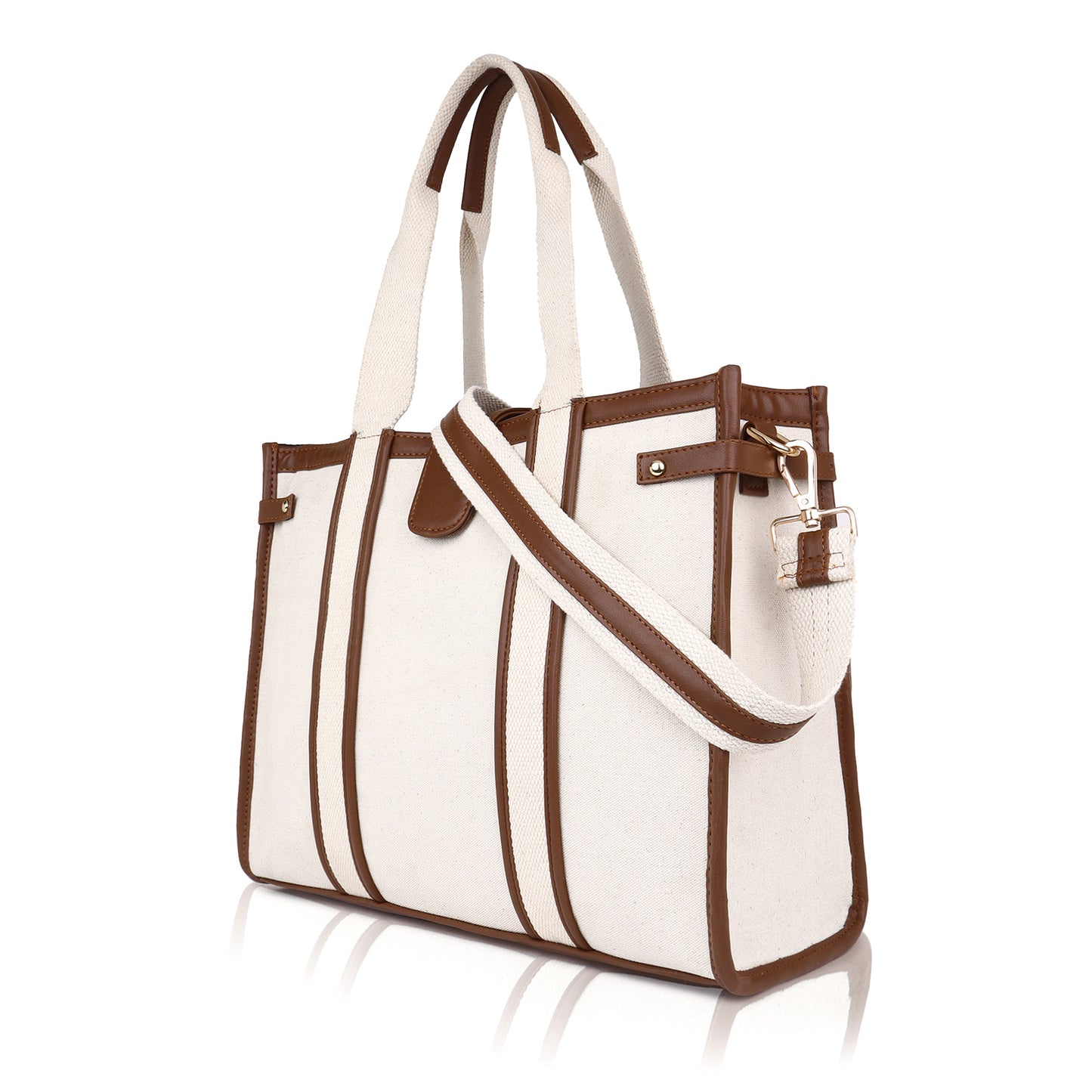 Canvas Laptop Tote Bag 14 inch Casual Briefcase Handbag
