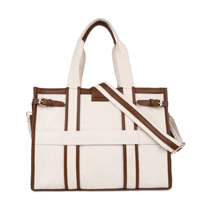 Canvas Laptop Tote Bag 14 inch Casual Briefcase Handbag