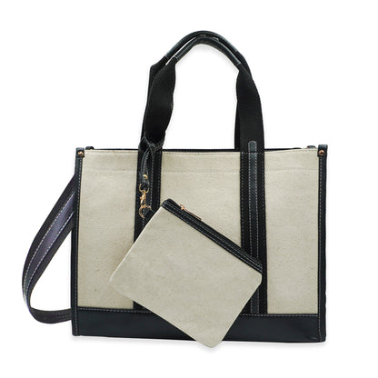 Canvas Laptop Tote Bag 14 inch Casual Briefcase Handbag