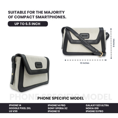Canvas Sling Bag For Daily Use, Shoulder Sling Bag with Adjustable Strap