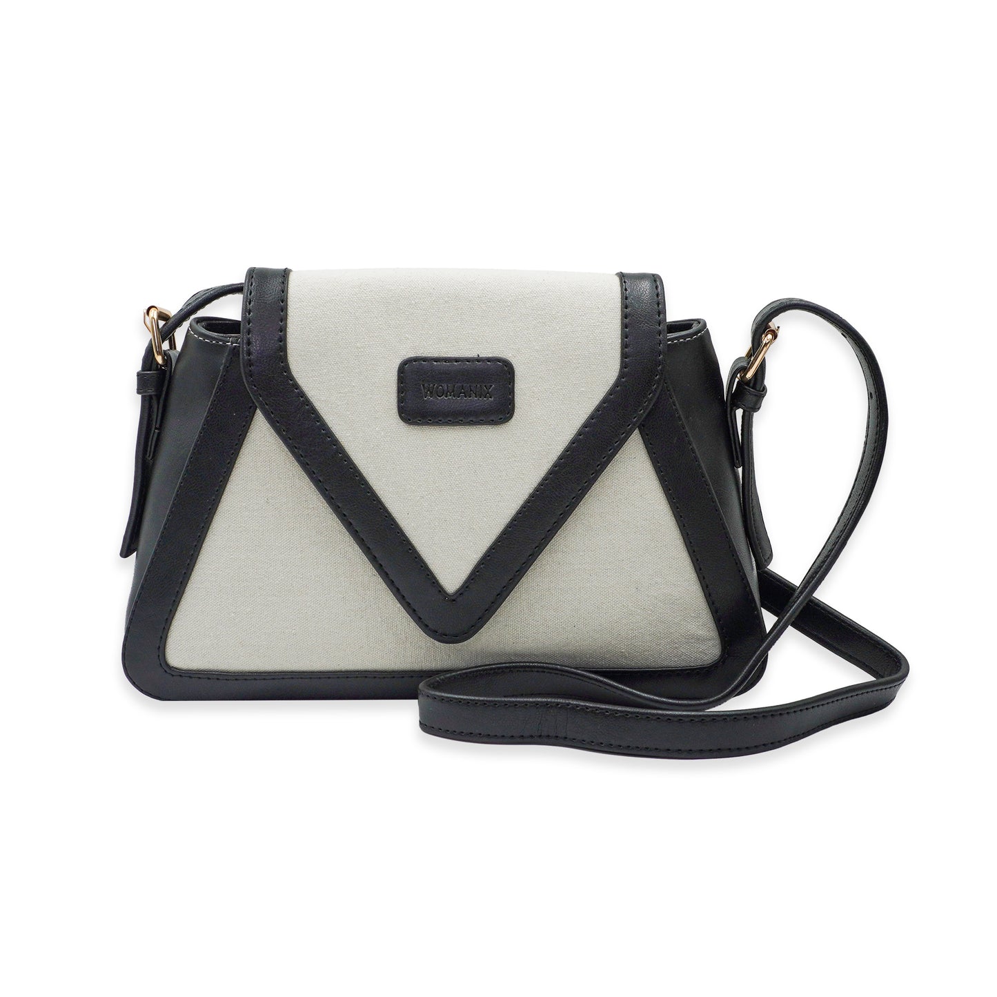 Canvas Sling Bag For Casual Use, Shoulder Sling Bag with Adjustable Strap