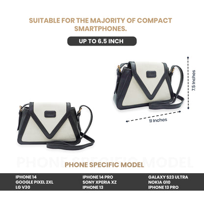 Canvas Sling Bag For Casual Use, Shoulder Sling Bag with Adjustable Strap