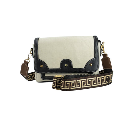 Canvas Sling Bag For Casual Use, Shoulder Sling Bag with Adjustable Strap