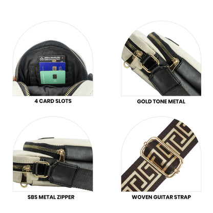 Sling Bag, Shoulder Sling Bag with Adjustable Strap