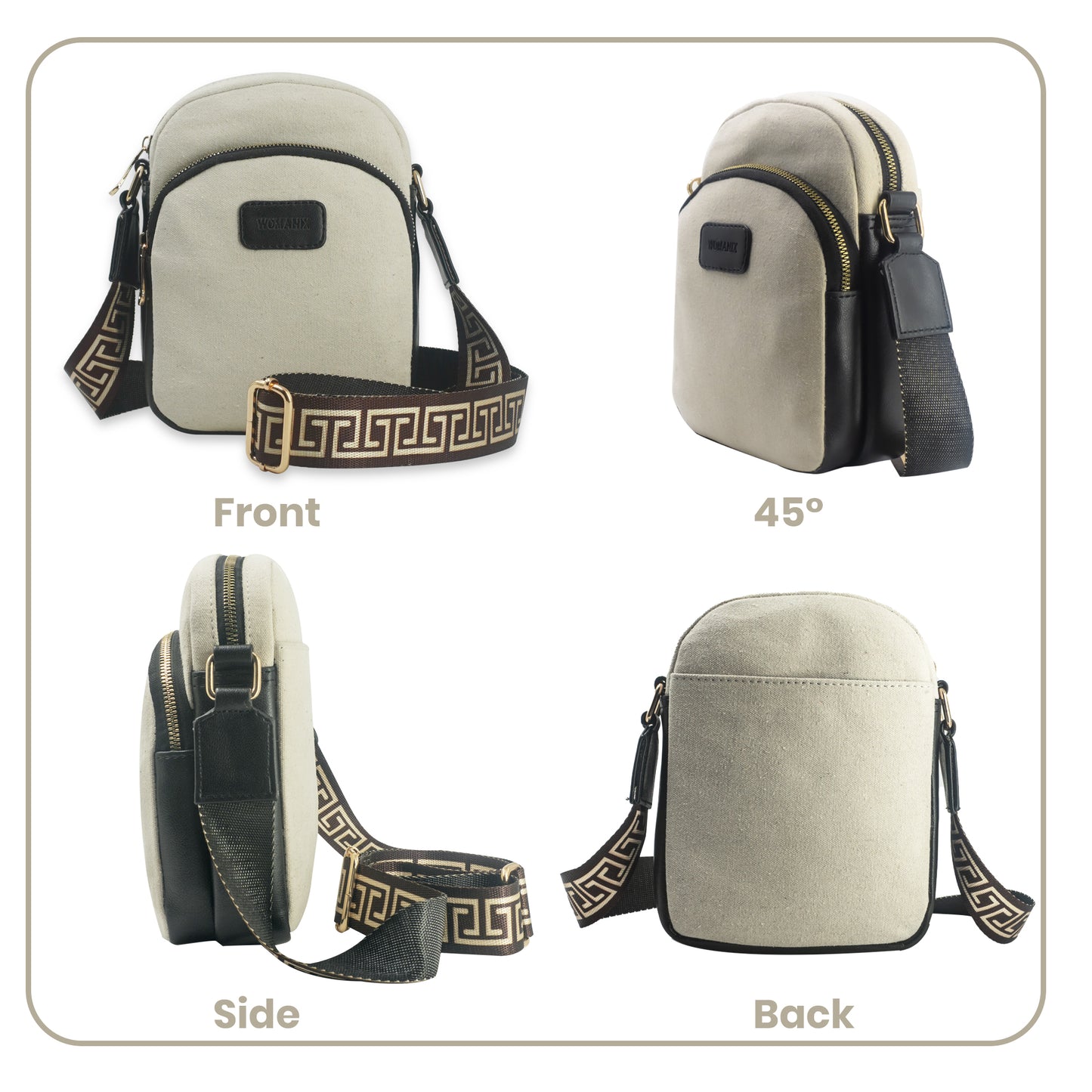Sling Bag, Shoulder Sling Bag with Adjustable Strap