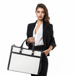 Women Canvas Laptop Tote Bag 14 inch Casual Briefcase Handbag