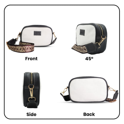 Womanix Canvas Sling Bag, Shoulder Sling Bag with Adjustable Strap
