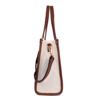 Canvas Laptop Tote Bag 12 inch, Casual Small Briefcase Handbag