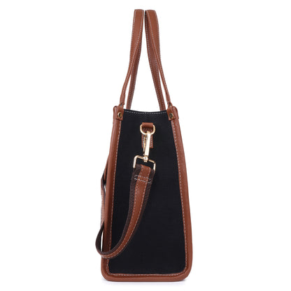 Canvas Laptop Tote Bag 12 inch, Casual Small Briefcase Handbag