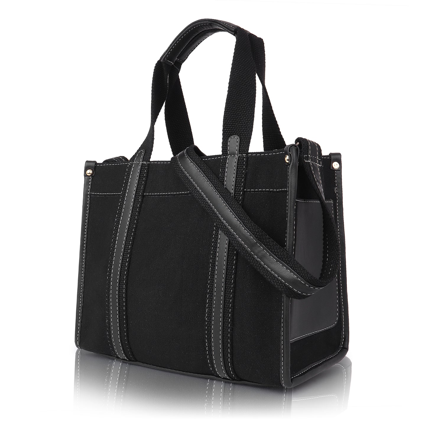 Canvas Laptop Tote Bag 12 inch Casual Small Briefcase Handbag