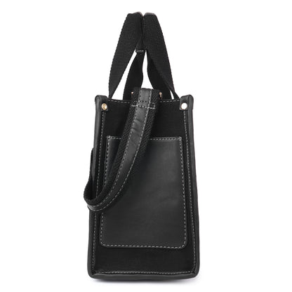 Canvas Laptop Tote Bag 12 inch Casual Small Briefcase Handbag