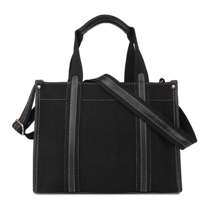 Canvas Laptop Tote Bag 12 inch Casual Small Briefcase Handbag