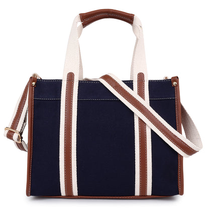 Canvas Laptop Tote Bag 12 inch Casual Small Briefcase Handbag