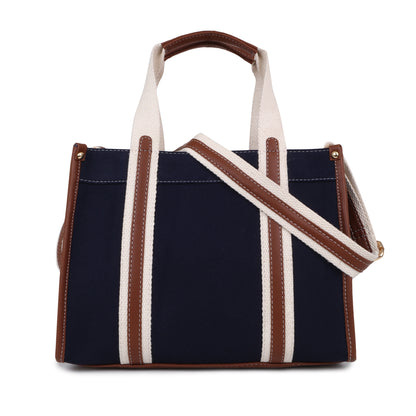 Canvas Laptop Tote Bag 12 inch Casual Small Briefcase Handbag