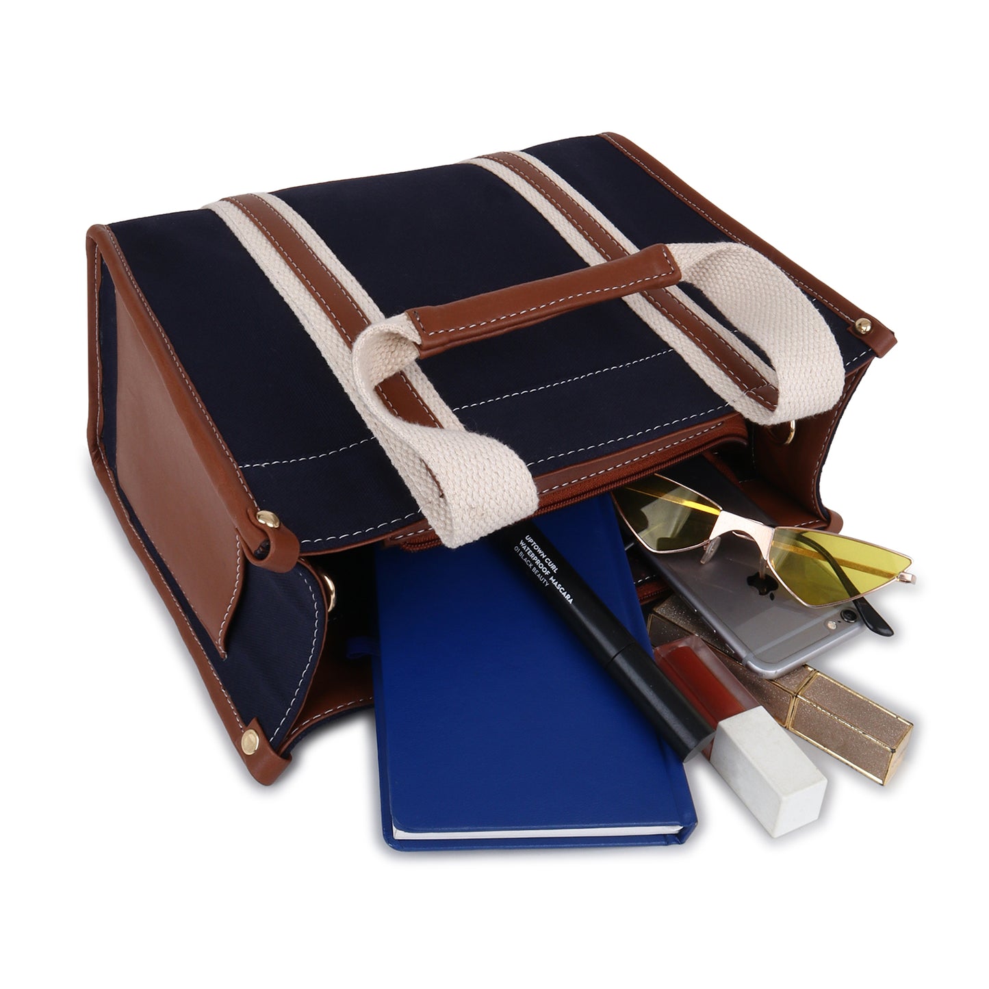 Canvas Laptop Tote Bag 12 inch Casual Small Briefcase Handbag