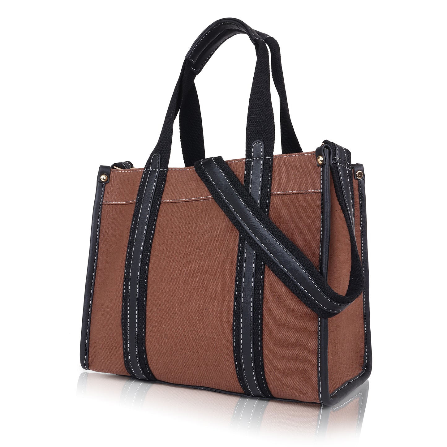 Canvas Laptop Tote Bag 12 inch Casual Small Briefcase Handbag
