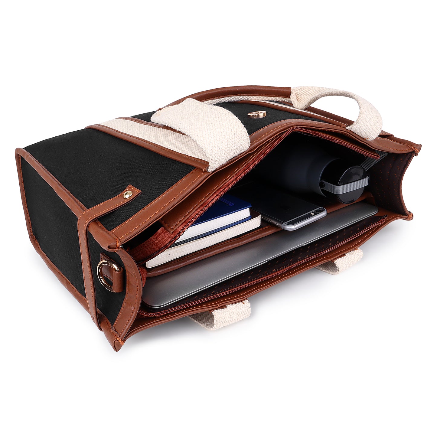 Canvas Laptop Tote Bag 14 inch Casual Briefcase Handbag